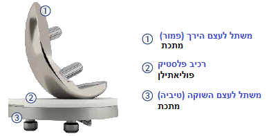 דוגמא למרכיבי המשתל המשמשים להחלפה חד מדורית